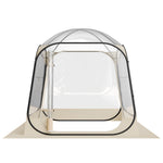 VEVOR Pop up Sports Tent, 1.83x1.83 m Clear Bubble Tent for 2-4 Persons, Waterproof Outdoor Pod with Floor Mat & Top Cover, Garden Igloo Dome Tents Camping Shelter for Events Fishing Cheering