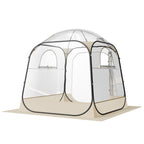 VEVOR Pop up Sports Tent, 1.83x1.83 m Clear Bubble Tent for 2-4 Persons, Waterproof Outdoor Pod with Floor Mat & Top Cover, Garden Igloo Dome Tents Camping Shelter for Events Fishing Cheering