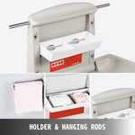 VEVOR 85 × 57 × 47 cm Horizontal Baby Changing Table Wall-mounted Baby Diaper Changing Station Vertical Fold Down Baby Changing Table