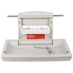 VEVOR 85 × 57 × 47 cm Horizontal Baby Changing Table Wall-mounted Baby Diaper Changing Station Vertical Fold Down Baby Changing Table