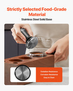 VEVOR Espresso Tamper 58mm, Spring Loaded Coffee Tamper, 30 lbs Tamper Tool Espresso, Stainless Tamper with Non-Slip Grip