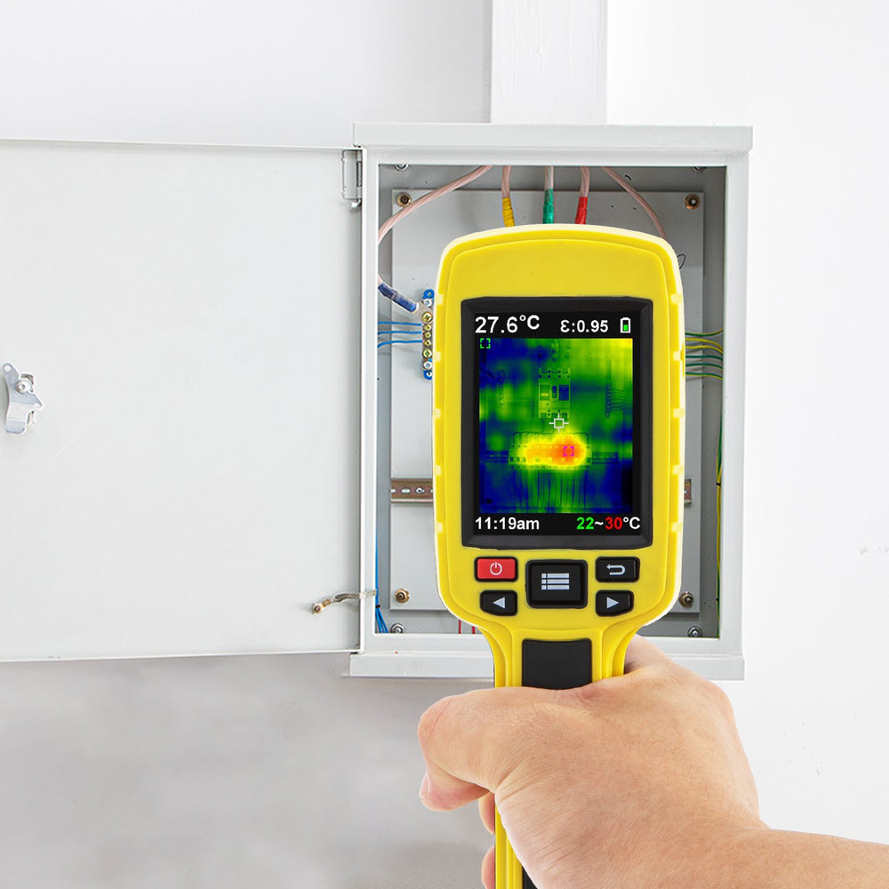 VEVOR Thermal Imaging Camera, 60x60 (3600 Pixels) IR Resolution Infrared Camera with 7.1 cm Color Display Screen, Built-in SD Card and Li-ion Battery, for HVAC, Electrical system Automatic Detect