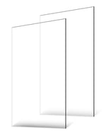 VEVOR Clear Acrylic Sheets, 2-Pack Plastic Sheet, 24 x 48 Inch 1/8 Inch Thick Clear Plastic Cast Transparent Glass for Crafting Projects, Replacement Picture Frame Glass, DIY Display, Easy to Cut
