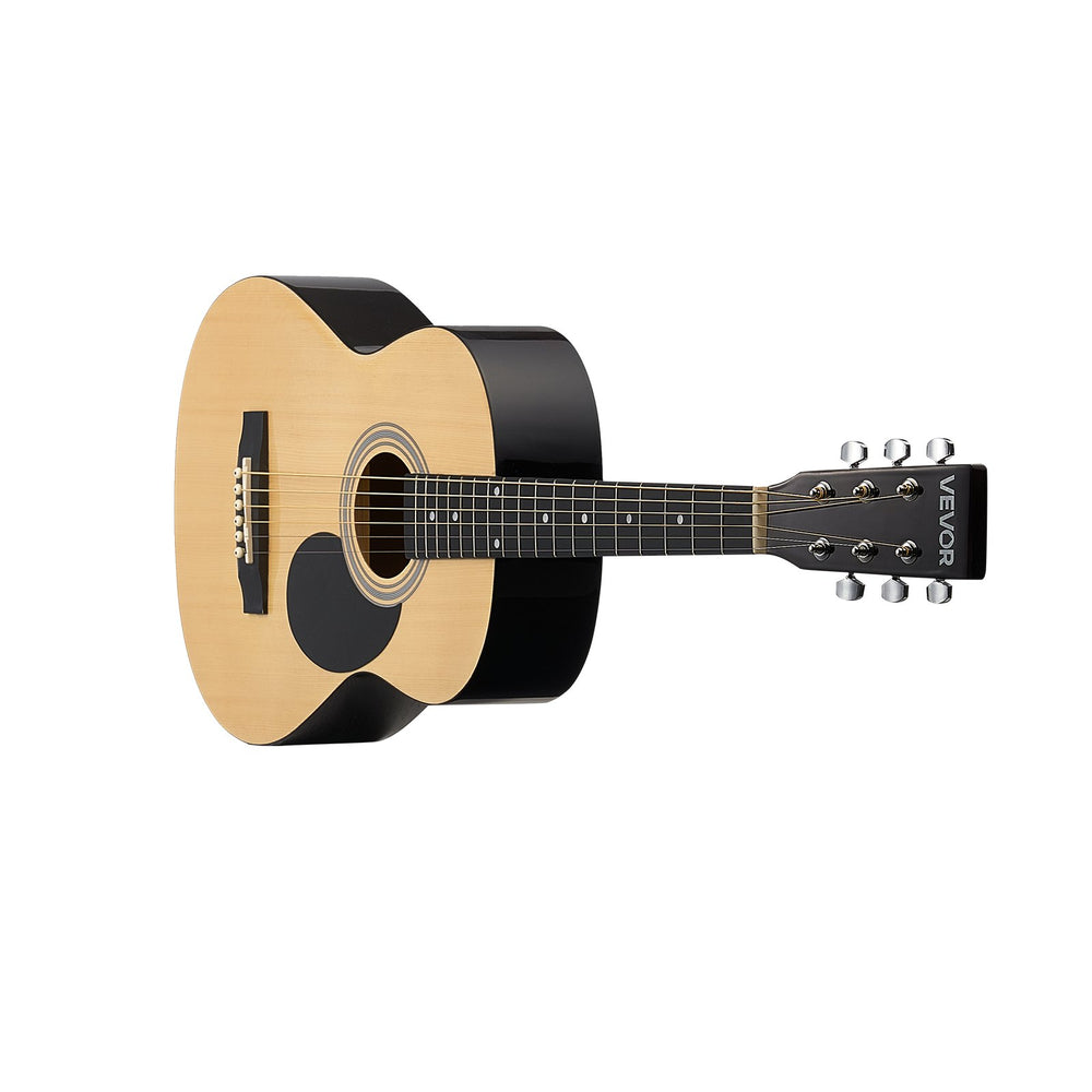 VEVOR 39 in / 990.6 mm Dreadnought Acoustic Guitar Natural Beginner Bundle Gig Bag Adult