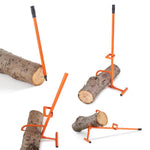 VEVOR Timberjack, 46.5 in, 4 in 1 Heavy Duty Steel Log Lifter, Multifunctional Log Roller Adjustable Cant Hook, Logging Tools Log Jack, Forestry Multitool for Rolling Cutting Lifting Logs