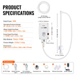 VEVOR 3.8 L Water Dispenser Pump 40psi Coffee Maker Auto Pressure High Reputation