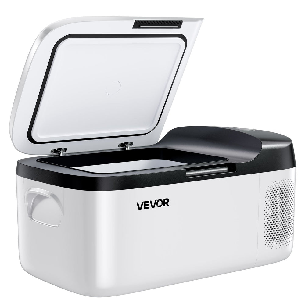 VEVOR Car Refrigerator, DC 12/24V AC100-240V Compressor Electric Cooler, -20°C to 20°C Car Fridge with APP Control, 15L Cars Freezer for RVs, Campsites, Boats, Camping, Fishing, 60W Portable Freezer