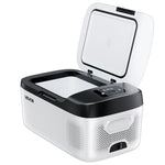 VEVOR Car Refrigerator, DC 12/24V AC100-240V Compressor Electric Cooler, -20°C to 20°C Car Fridge with APP Control, 15L Cars Freezer for RVs, Campsites, Boats, Camping, Fishing, 60W Portable Freezer