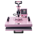 VEVOR Heat Press Machine 38x38 cm 5 in 1 with 850.5 g Tumbler Press T-Shirts Pink