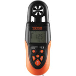 VEVOR Bluetooth Handheld Anemometer, 14℉-140℉, Digital Wind Speed Meter Gauge with LED Backlight Screen, Measures Wind Velocity Wind Temperature Air Flow Wind Chill, for Surfing Drone Flying HVAC