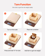 VEVOR Digital Shipping Postal Scale, 2 g High Accuracy, 40 kg Postal Scale with Hold/Tare/Auto-off Function, Flip Holder Design & Easy Calibration, Fit for Home and Office Use, Battery Included