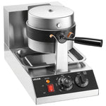 VEVOR Commerical Round Waffle Maker 1300W Rotatable Non-Stick Waffle Iron 220V