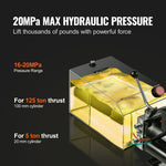 VEVOR Hydraulic Pump 15 Quart/14.2 L Single Acting Dump Trailer Pump Power Unit AC 220V