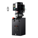 VEVOR Hydraulic Pump 15 Quart/14.2 L Single Acting Dump Trailer Pump Power Unit AC 220V