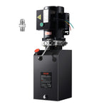 VEVOR Hydraulic Pump 15 Quart/14.2 L Single Acting Dump Trailer Pump Power Unit AC 220V