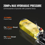 VEVOR Hydraulic Pump 10 Quart/9.5 L Single Acting Dump Trailer Pump Power Unit AC 220V