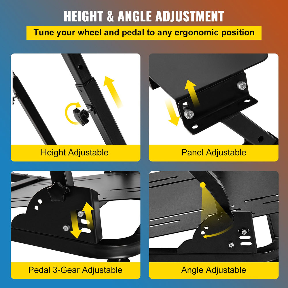 VEVOR Steering wheel bracket g920, steering stroke bracket, pro gear lever bracket, Logitech G27 / G25 game steering wheel bracket, g29 thrust handle, steering wheel bracket excluding wheel pedal