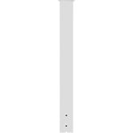 VEVOR Mailbox Post, 43\" High Mailbox Stand, White Powder-Coated Mail Box Post Kit, Q235 Steel Post Stand Surface Mount Post for Sidewalk and Street Curbside, Universal Mail Post for Outdoor Mailbox