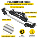VEVOR Hydraulic Boat Steering Kit 300HP, Hydraulic Steering Kit Helm Pump, Hydraulic Outboard Steering Kit with 20 Feet Hydraulic Steering Hose for Boat Steering System