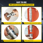 VEVOR 3/4NPT Hydraulic Quick Connect 3/4body Hydraulic Coupler 20.7MPa Hydraulic Coupling Quick Connect 106L/min Hydraulic Quick Coupler (ISO 16028)