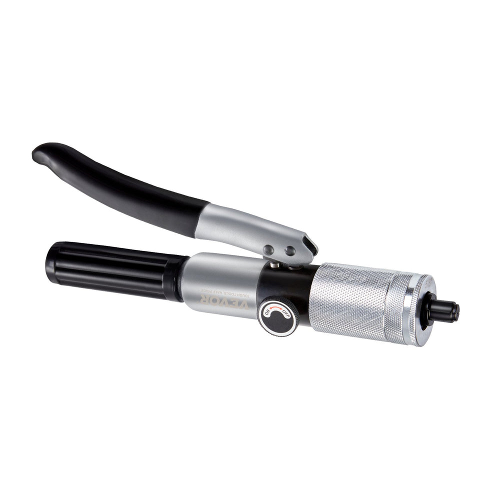 VEVOR Hydraulic Tube Expander, 3/8" to 1-1/8" OD, HAVC Hydraulic Swaging Tool with 7 Pipe Expander Heads, Deburring Tool, Pipe Cutter for Copper Aluminum Brass Soft Steel Pipes