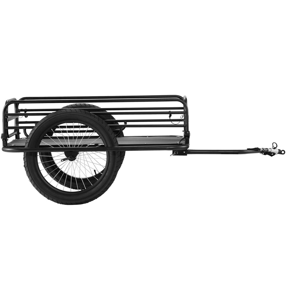 VEVOR Bike Cargo Trailer, 275 lbs/124.7 kg Load Capacity, Heavy-Duty Bicycle Wagon Cart, Foldable Compact Storage & Quick Release with Universal Hitch, 20" (50.8 cm) Wheels, Fits Most Bike Wheels, Carbon Steel Frame