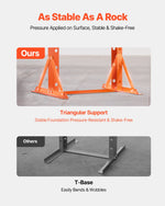 VEVOR Hydraulic Shop Press, 20 T H-Frame Pneumatic Shop Press with Press Plate, Stable Garage Floor Adjustable Hydraulic Press with Triangular Support, Fit for Bending, Straightening & Stamping