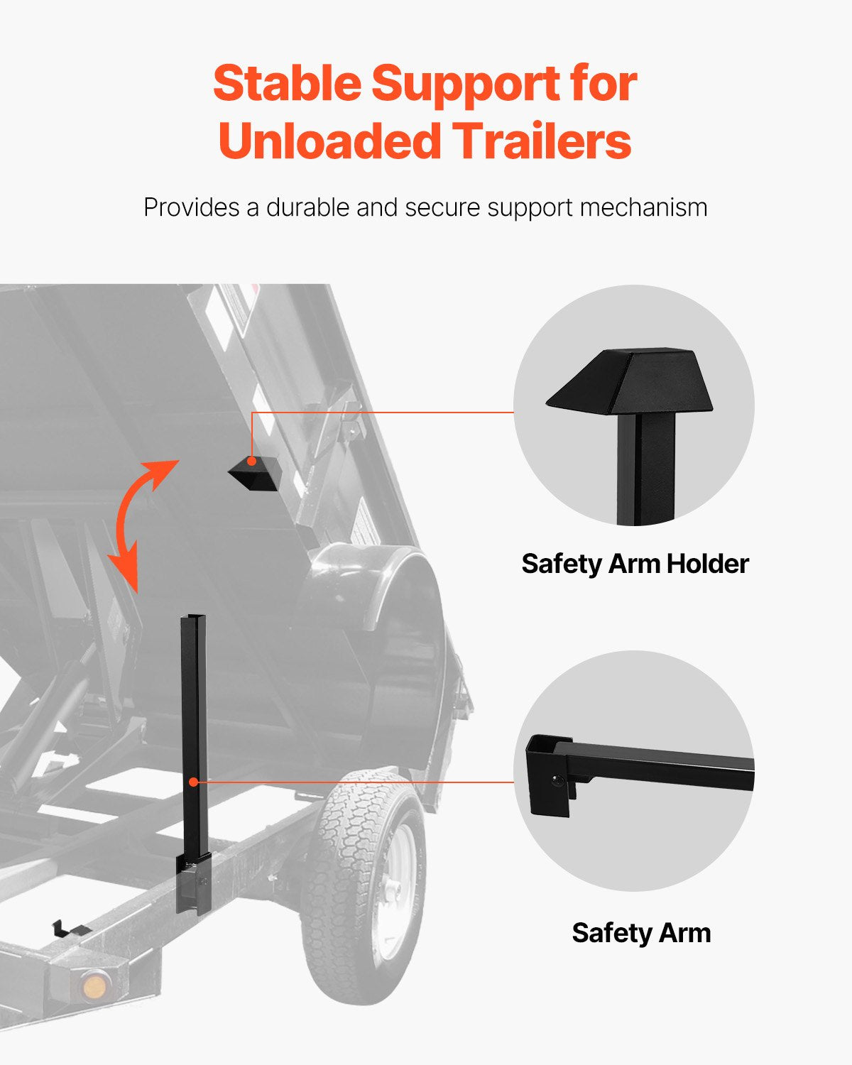 VEVOR Hydraulic Dump Lift Kit, 17,600 lb/8 T Dump Trailer Hydraulic Scissor Hoist Kit Standard Kit, Hydraulic Dump Bed Kit with 12V Hydraulic Pump Unit Suitable for Scissor Lift Dump Trailers Trucks