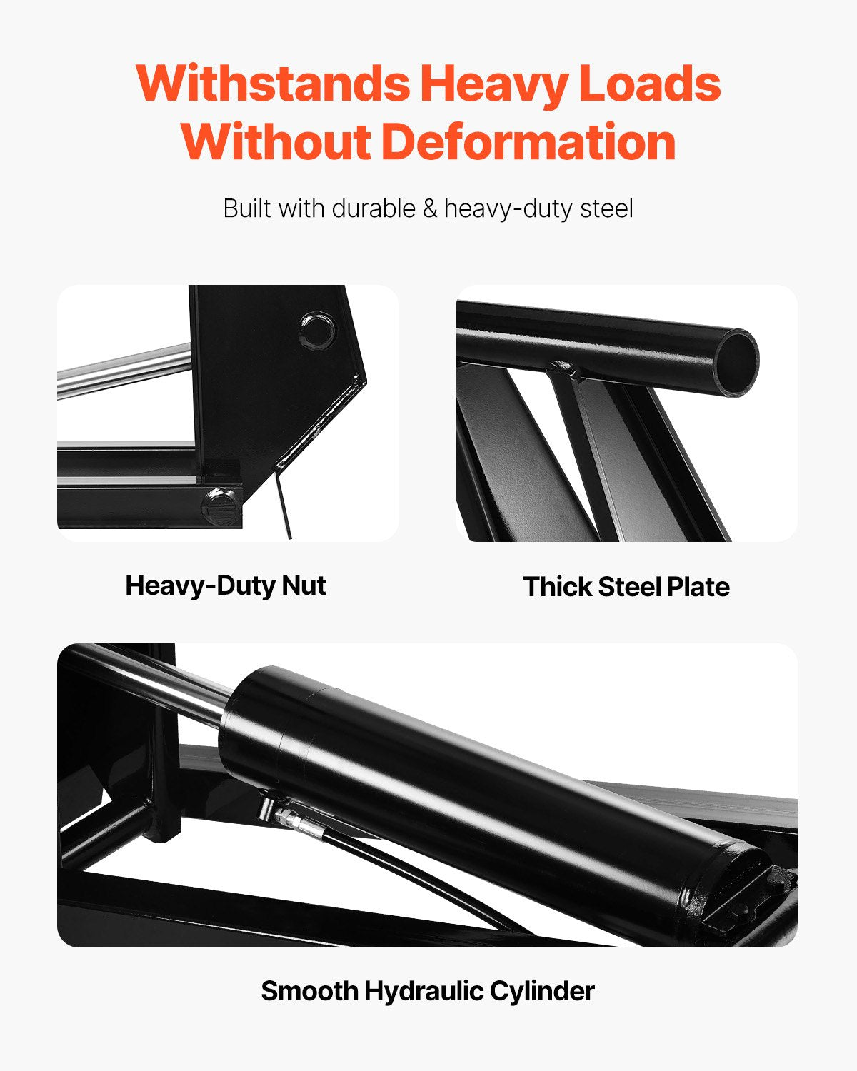 VEVOR Hydraulic Dump Lift Kit, 17,600 lb/8 T Dump Trailer Hydraulic Scissor Hoist Kit Standard Kit, Hydraulic Dump Bed Kit with 12V Hydraulic Pump Unit Suitable for Scissor Lift Dump Trailers Trucks