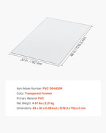 VEVOR Chair Mat, 765 x 1215 mm Transparent Office Chair Mat for Hard Floors, Floor Protector for Rolling Chairs, Non-Slip & Easy to Clean, Smooth Glide Under Desk Rug for Home Office (Rectangular)