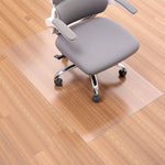 VEVOR Chair Mat, 765 x 1215 mm Transparent Office Chair Mat for Hard Floors, Floor Protector for Rolling Chairs, Non-Slip & Easy to Clean, Smooth Glide Under Desk Rug for Home Office (Rectangular)
