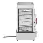 VEVOR Commercial Food Warmer Display, 5-Tier Food Steamer Bun Warmer Machine, 30℃~110℃ Temperature Control, Stainless Steel Steamed Buns Warmer with LED, Steam Heating for Steamed Buns Siomai Corn
