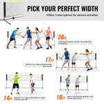 VEVOR 10ft Badminton Net Set Outdoor Portable Volleyball Pickleball Tennis Net