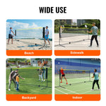 VEVOR 10ft Badminton Net Set Outdoor Portable Volleyball Pickleball Tennis Net