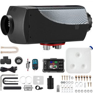 VEVOR 12V 5-8KW Diesel Air Heater with LCD Switch, Diesel Heater with Remote Control and other accessory Kit,12V 8KW Parking heater