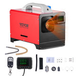 VEVOR Diesel Air Heater, 12-24V 5-8KW, Fast Heating Diesel Parking Heater with Remote Control and Black LCD Switch, Low Noise, Pre-Heating Function, for RV, Truck, Camper, Van, Boat and Trailer