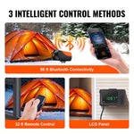 VEVOR Bluetooth App Control Diesel Air Heater, 12V 2KW Diesel Heater with Automatic Altitude Adjustment, Remote Control and LCD, Diesel Parking Heater for RV Trailer Camper Van Boat