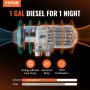 VEVOR Diesel Air Heater All-in-one 12V 5-8KW Bluetooth App LCD for Car RV Air Heating Air Diesel Diesel Parking Heater Air Heater, 0.16–0.62 L/hour Car Diesel Heater with LCD Display & Remote Control & Bluetooth APP Control for RV, Truck, Camper, Van, Boat and Trailer