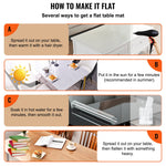 VEVOR Thick Plastic Table Cover 84x 42 Inch Thick Clear Table Protector Clear PVC Tablecloth Table Top Protector 1.5mm Thick Table Cover Rectangular Table Pads for Dining Room Table Desk