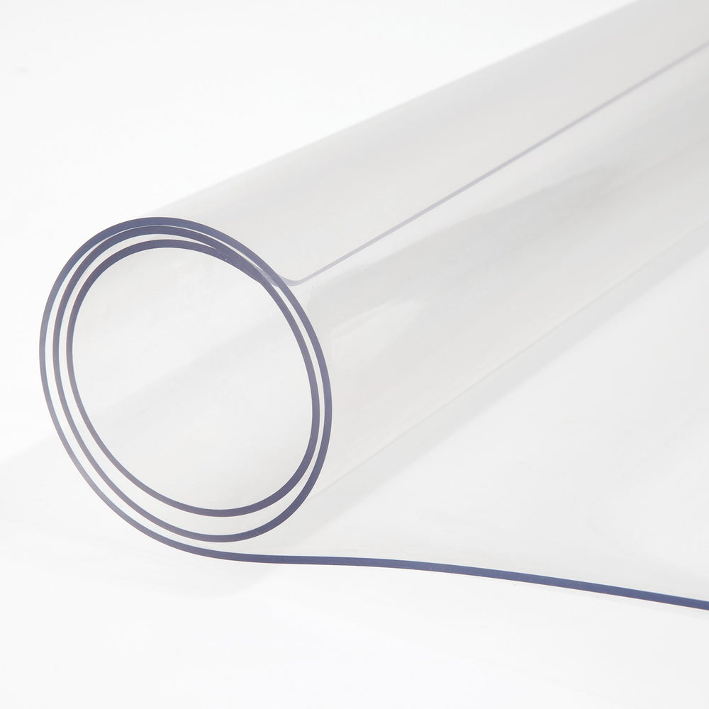 VEVOR Thick Plastic Table Cover 84x 42 Inch Thick Clear Table Protector Clear PVC Tablecloth Table Top Protector 1.5mm Thick Table Cover Rectangular Table Pads for Dining Room Table Desk