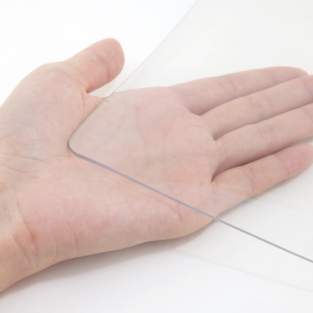 VEVOR Thick Table Cover 96x 42 Inch Thick Clear Table Protector Clear PVC Tablecloth Table Top Protector 2mm Thick Table Cover Rectangular Table Pads for Dining Room Table Desk