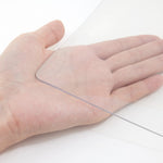 VEVOR Thick Table Cover 96x 42 Inch Thick Clear Table Protector Clear PVC Tablecloth Table Top Protector 2mm Thick Table Cover Rectangular Table Pads for Dining Room Table Desk