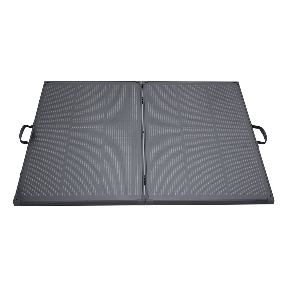 VEVOR 200W Foldable Solar Panel with Frame, 23% High-Efficiency Portable Monocrystalline Solar Panel Charger with 30A PWM Controller & MC4 Output, IP67 Waterproof for Camping, Hiking, RV Trips