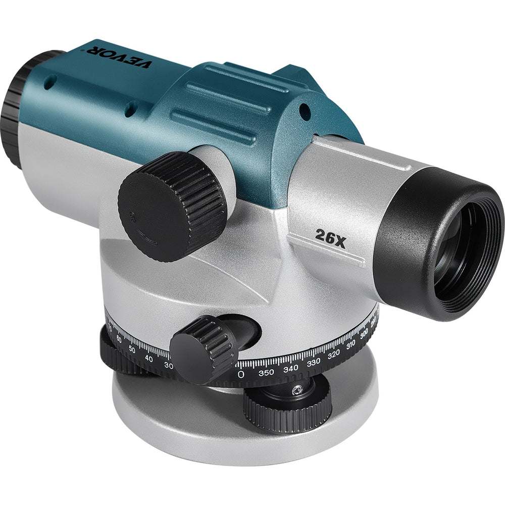 VEVOR Automatic Optical Level, 26X, 40 mm Aperture Auto Level Kit with Magnetic Dampened Compensator and Transport Lock, Height Distance Angle Measuring Tool with Hard Plastic Case, IP54 Waterproof