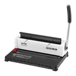 VEVOR Coil Spiral Binding Machine, Manual Book Maker 34-Holes Binding 120 Sheets, Punch Binder Adjustable 4.76 mm - 14.29 mm Coil Binding Spines, for Letter Size, A4, A5.