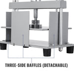 VEVOR Manual Paper Press Machine, 12x8.6 inch for A4 Sized Papers Flatting Machine, 10cm Thickness Steel Frame Manual Flat Paper Press Machine, Papermaking Book Press