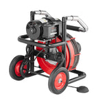 VEVOR Drain Cleaner Machine Electric Drain Auger 30.5m x 9.52mm Auto Feed