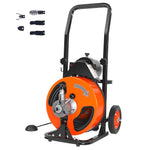 VEVOR Drain Cleaner Machine Electric Drain Auger 75 FT x 3/8 In Auto Feed