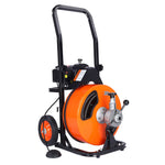 VEVOR Drain Cleaner Machine Electric Drain Auger 75 FT x 3/8 In Auto Feed