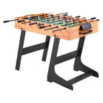 VEVOR Folding Foosball Table, 106 cm Standard Size Table, Indoor Full Size Foosball Tables for Home, Family, and Game Room, Durable Soccer Set, Includes 2 Balls
